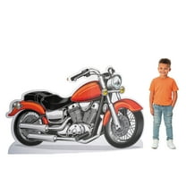 72" x 44" Motorcycle Party Cardboard Cutout Stand-Up