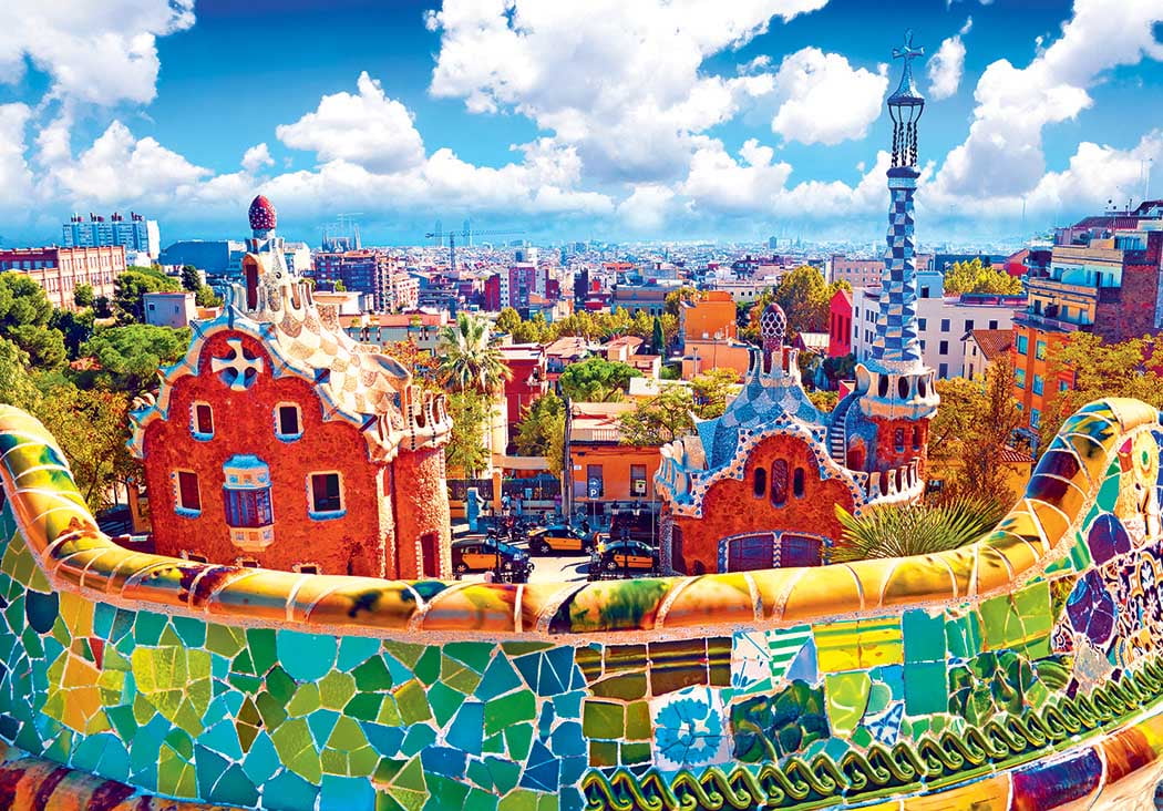 Park Guell, Barcelona Spain, a 1500-piece Puzzle by Lafayette Puzzle Factory