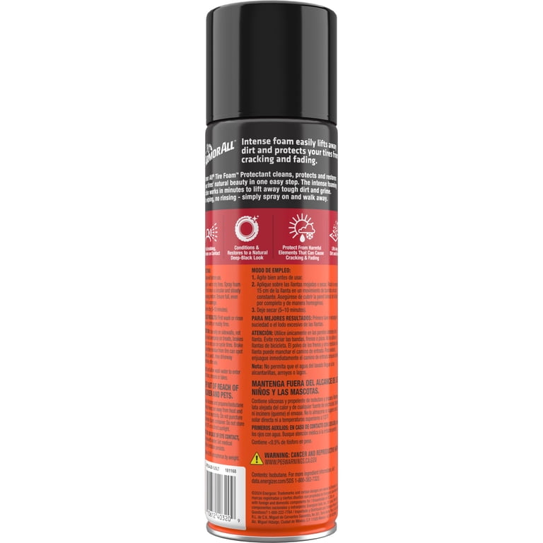Armor All Tire Foam, Car Cleaning Foam and Wheel Cleaner, 20 oz (2-Pack) photo 8