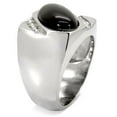 thumbnail image 4 of Gift For Him Men's Rings Stainless Steel Oval Black Onyx, 4 of 7