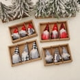 thumbnail image 2 of Christmas Gnomes Set of 3 Handmade Santa Scandinavian Tomte Plush Gnome, Home Tabletop Ornaments Christmas Gnome Decor D, 2 of 7
