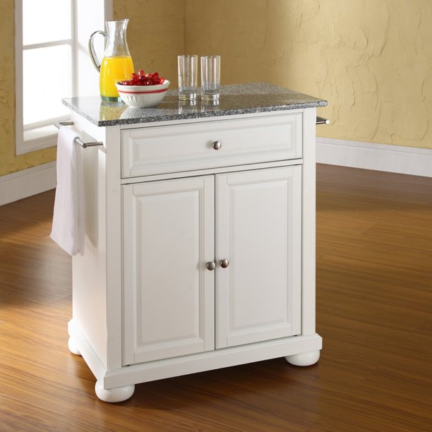 Crosley Alexandria Solid Granite Top Portable Kitchen Island