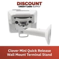 thumbnail image 4 of Discount Credit Card Supply Clover Mini Wall Mount Terminal with Quick Release Screws, White, 4 of 4