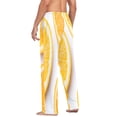 thumbnail image 6 of Minimalist Orange Pattern Mens Cotton Pajama Pants Long Staple Lightweight Sleep Bottoms with Pockets Breathable, 6 of 7