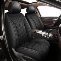 DIKSOAKR Car Seat Covers for Acura TSX 2009-2014, Full Set Seat Cvoers, 5 Seats Breathable Perforated Faux Leather Seat Cover Automotive Accessories (Black)