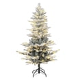 thumbnail image 6 of Rustic Snowy Christmas Tree-Color:Snow Flocked,Size:4.5ft, 6 of 10
