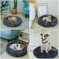 thumbnail image 5 of Dog Bed, Round Plush Pet Bed, Cat Bed, Dog House, Puppy Cushion, Portable Warm Soft Comfortable Dog Sofa, Donut Shape Small Dog Bed Soft Cat Sleeping Bed, 5 of 5