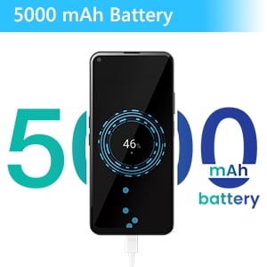 Unihertz Luna, 8GB 256GB Transparent Back Designed Light-Emitting 4G Smartphone 108MP 5000 mAh Android 12 Phone White