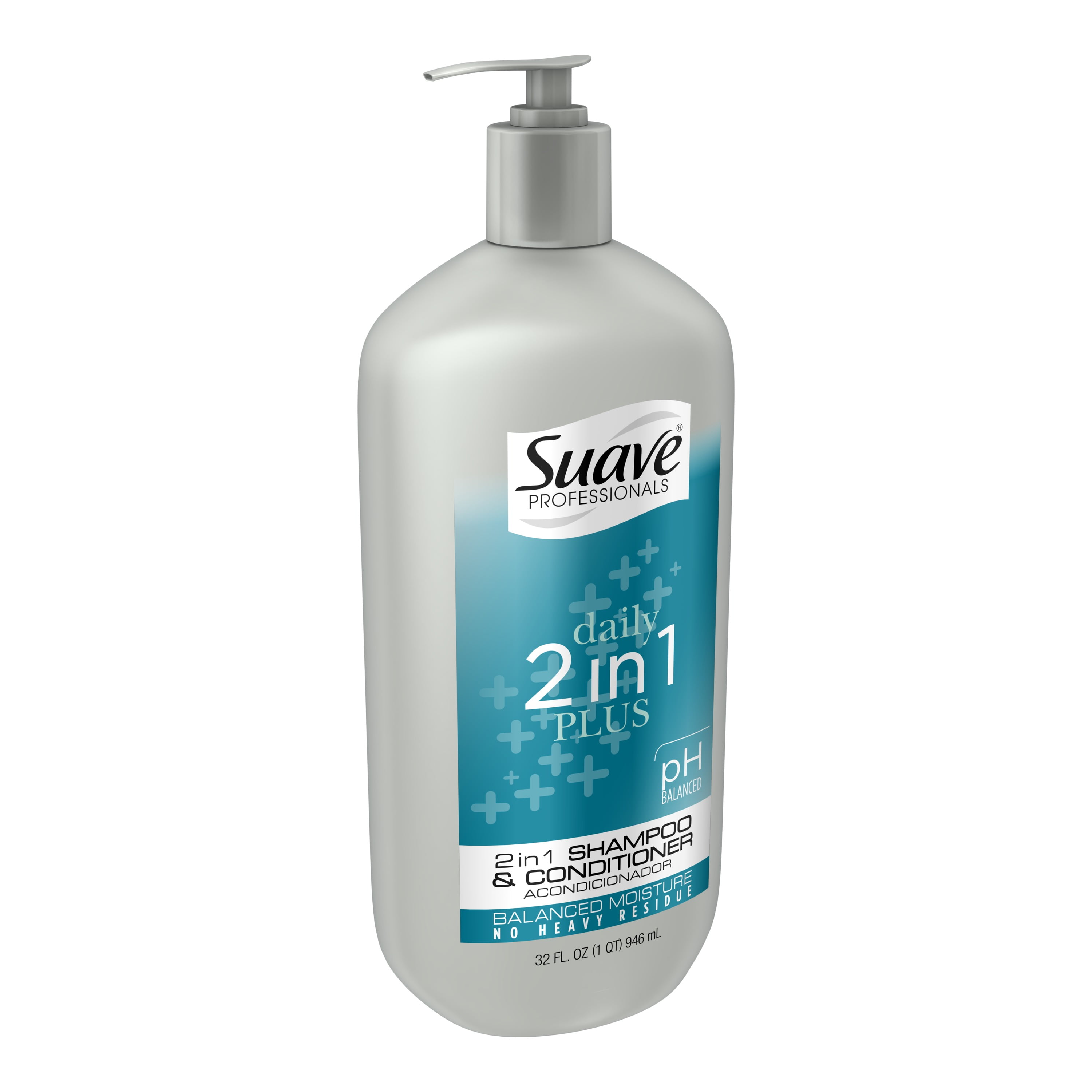 Suave Professionals 32 Fl Oz 2 In 1 Plus Daily Shampoo Conditioner Walmart Com Walmart Com