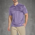 thumbnail image 2 of WRKEKC Mens Short Sleeve Button Down Shirts Geometric Print Short Sleeve Button Lapel Top Modern Graphic Smart Casual Style, 2 of 5