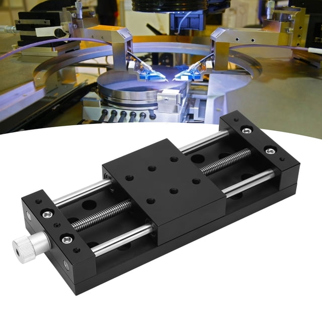 Manual Linear Positioning Stages, Aluminum Alloy Precise X Sliding Stage Knob Type for Optical Equipment
