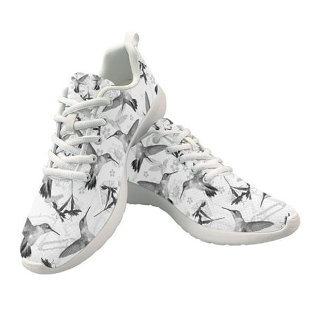 

Men s Women Sports Running Shoes Hummingbird Print Fashion Breathable Shoelaces Increased Heel Sneakers Mesh Casual Sports Shoes