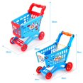 thumbnail image 1 of Simulate Supermarket Shopping Cart Pretend Play Toys Mini Plastic Trolley, 1 of 5