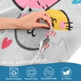 thumbnail image 3 of Yayeee Kitchen Curtains Tier Pair Light Filtering 27"x24" Rod Pocket Short Cafe Window Panel, Cute Cat Pattern, 3 of 7