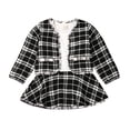thumbnail image 5 of ZAXARRA Ensemble de Vêtements d'Automne pour Filles Robe Tutu à Manches Longues + Manteau à Carreaux, 5 of 5