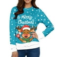 thumbnail image 6 of Men's Ugly Christmas Sweaters - Funny Christmas Sweaters for Men - Fun Holiday Pullovers,Sky Blue,M, 6 of 7