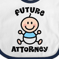 thumbnail image 4 of Inktastic Future Attorney Lawyer in Training Boys Baby Bib, 4 of 4