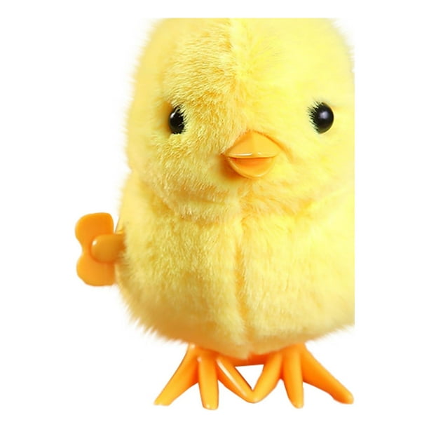 Peluche novedoso de pollo con movimiento, favorito de los niños, para fiestas, decoración de gorros de Pascua para niños