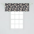thumbnail image 2 of Ambesonne Sakura Valance Pack of 2, Continuous Cherry Blossom, 54"X18", Dark Grey Blush, 2 of 4