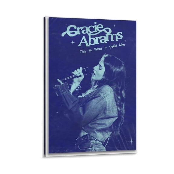 Gracie Music Abrams Canvas Posters (4) Posters Art Print Wall Photo Paint Poster Hanging Picture Family Bedroom Decor Gift Unframed 16x24inch(40x60cm)