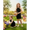 thumbnail image 2 of Vestido PATPAT Ajustado sin Mangas con Cuello Halter Negro 10-11 Años, 2 of 9
