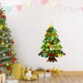 thumbnail image 4 of Christmas Decorations Wall-Mounted Felt Christmas Tree with Detachable Ornaments, Diy Decorative Tree with Lights for Bedrooms And Playrooms, Educational Holiday Activity Christmas Gifts Ciozy, 4 of 7