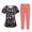 01-Yellow, variant on Scrubs for Women Set Cute Print Tops Short Sleeve Cartoon Pattern V Neck Stretchy Nursing Uniform Set with Pockets