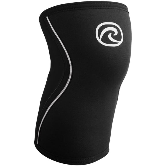 rehband rx knee support jr. - black - large - 1 sleeve