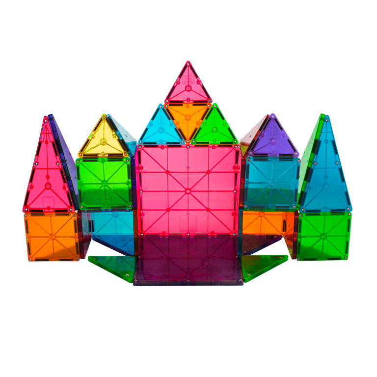  MAGNA-TILES Classic 32-Piece Magnetic Construction Set, The  ORIGINAL Magnetic Building Brand : Toys & Games