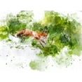 thumbnail image 2 of Young, Chamira 24x19 White Modern Wood Framed Museum Art Print Titled - Fox, 2 of 4
