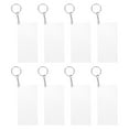 thumbnail image 3 of YOSADIER Keychain Craft Kit 30Pcs Transparent White Alloy Multi-Functional Hanging Decoration For Daily Use, 3 of 8