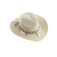 thumbnail image 1 of Womens Crochet Straw Sun Hat Wide Brim Hand Knit Smashable Holiday Bucket, 1 of 5