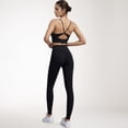 thumbnail image 4 of Women's Seamless High Waist Leggings with Compression Fit and Ultra-Smooth Second Skin Feel - Medium, Black, 4 of 6