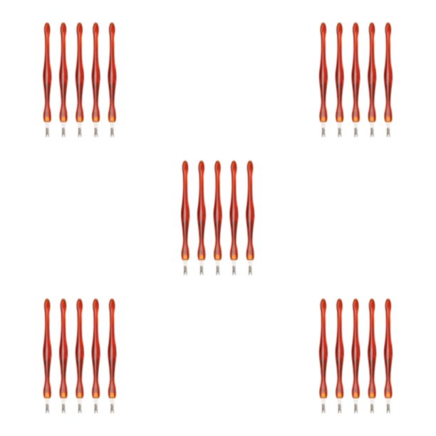 Soidarity Removedor de cutículas portátil para Spa, 5 piezas, empujador de uñas de acero inoxidable para adultos, piel muerta, pedicura, Type2 NO2