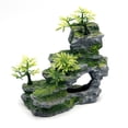 thumbnail image 1 of Adorno de acuario, cueva de roca, paisaje, piedra Artificial con vista a la montaña, decoración de pecera con árbol de musgo, 1 of 5