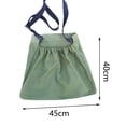 thumbnail image 4 of 2Pcs Canvas Fruit Picking Bag Vegetable Harvest Bag with Shoulder Strap, 4 of 6