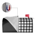 thumbnail image 2 of Yiaed Black White Plaid Print Mailbox Covers, Magnetic Mailbox Cover, Mail Box Covers for Garden Outdoor Decor Box Covers-21x18 in, 2 of 8