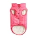 thumbnail image 3 of Zhuge Chaqueta de invierno cortavientos para perros: abrigo cálido de 2 capas con forro polar para perros pequeños, medianos y grandes | Chaleco para clima frío (XL, rosa), 3 of 4