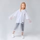 thumbnail image 3 of Con Capucha Para Niñas EVA Abrigos Chaquetas Ligero Claro Niños Impermeable Portátil Niños Reutilizable Lluvia Rain gear, 3 of 5