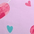 thumbnail image 5 of Dream Factory Balloon Hearts Twin Bed-in-a-Bag, Lilac, Microfiber, Polyester Fill, Female, Age Group 3+, 5 of 9