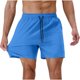 thumbnail image 5 of pstuiky Abreviatura para hombres, Pantalones cortos casuales de verano para hombre, de color liso, con cintura elástica y bolsillo con cordón. Pantalones cortos de entrenamiento, 5 of 7