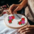 thumbnail image 4 of 4 Sheets Roses Sewing Embroidery Stabilizers 42pcs Flowers Embroidery Paper with Pre-Printed Water Soluble Stabilizer for Embroidery Hand Sewing Lover Beginners, 4 of 9