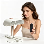 Bed Cooling Fan Under Sheets,Under Sheet Bed Air Circulator,Air Cooler,with 5 Speeds & Remote Control,Adjustable Height,6000mah+ Rechargeable,Quiet and Energy Saving