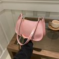 thumbnail image 2 of Bolsos de mano de charol para mujer, sencillos, lisos, con solapa, para el hombro, versátiles, informales, para el día a día, de poliuretano, para llevar debajo de las axilas., 2 of 5