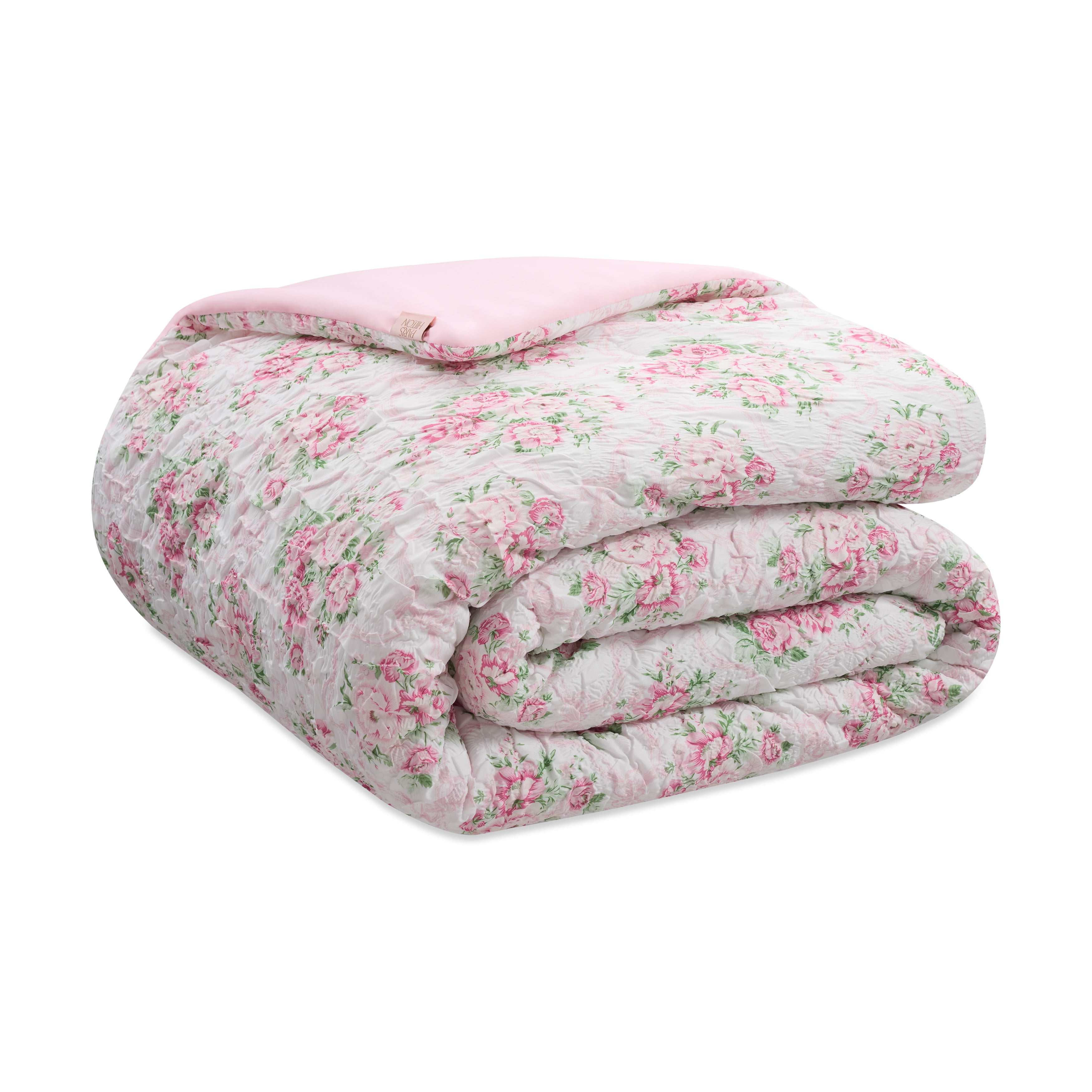 Paris Hilton Coquette 3-Piece Floral Pink Comforter Set, Full/Queen