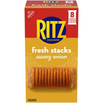RITZ Fresh Stacks Roasted Garlic Crackers, Travel Snacks, 11.8 oz