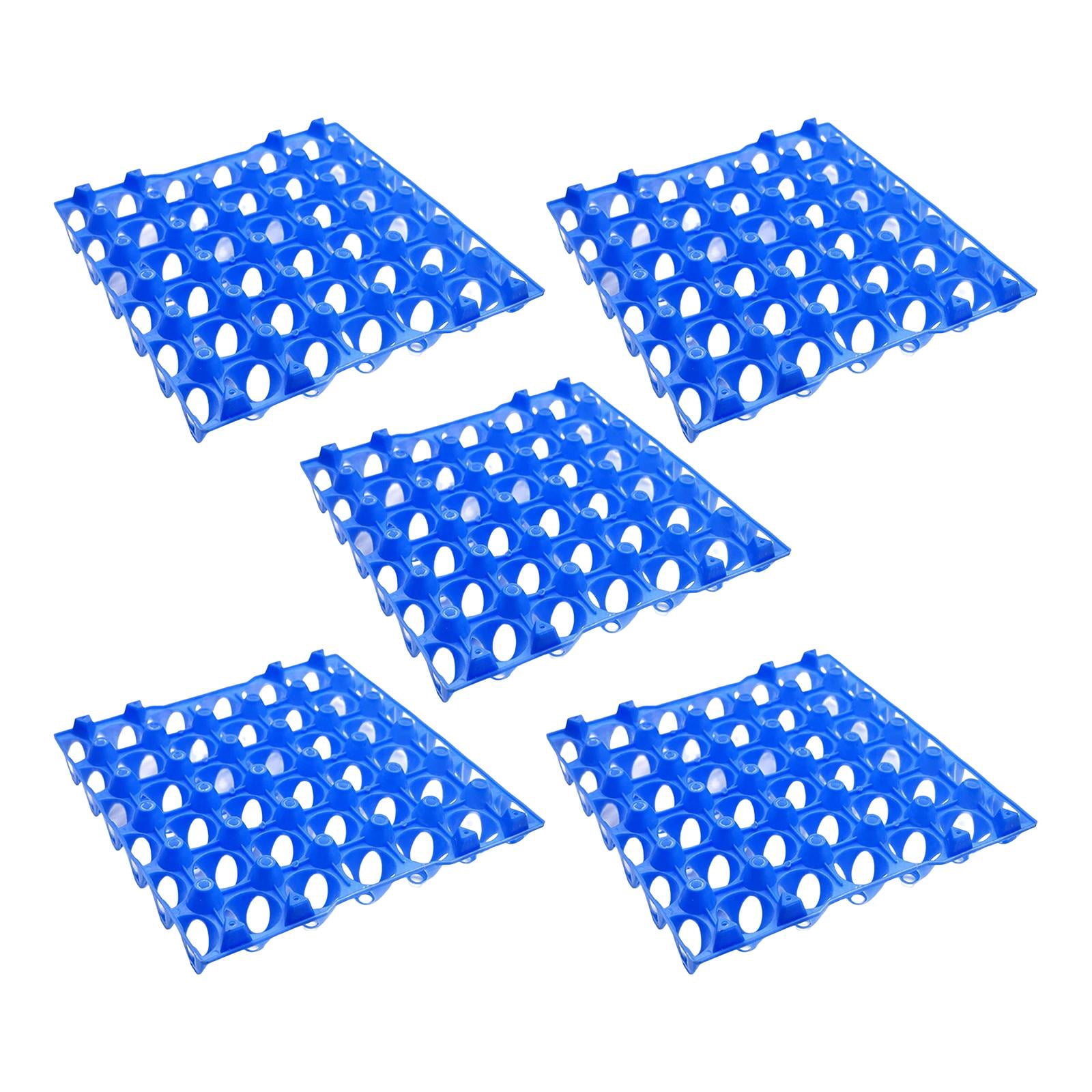 Nishiyuenyi 30 Grid Egg Tray Cabinet Egg Storage Container Egg Holder for Refrigerator 10pcs 5pcs Blue
