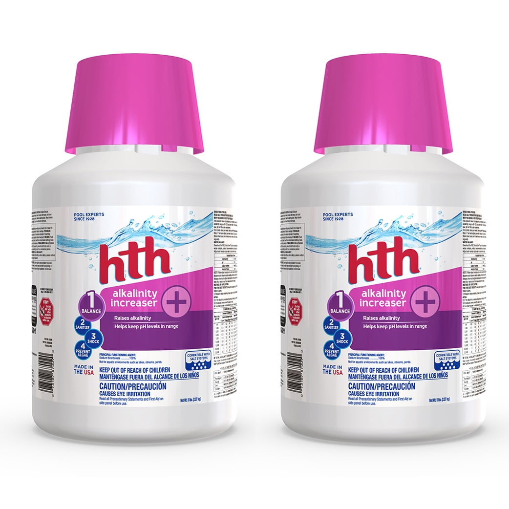 HTH 67009 5 Pound Pool Water pH Level Balance Alkalinity Increaser (2 Pack)