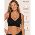 thumbnail image 6 of VEOFUX Smooth Wireless Bras for Women,No Underwire Full Coverage Seamless Plus Size Everyday T-Shirt Bra, 6 of 8