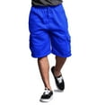 thumbnail image 5 of G-Style USA Men's Solid Fleece Cargo Shorts DFP1 - ROYAL BLUE - 4X-Large, 5 of 5